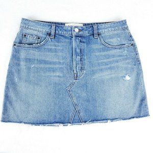 Reformation 31in Denim Jean Skirt